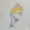 One-line clips, zonal clips, edge clips, duckbeak clips, adult hair clips, children's simple hair clips, face wash makeup plastic bangs clips, color 8cm transparent jelly clips Specification image